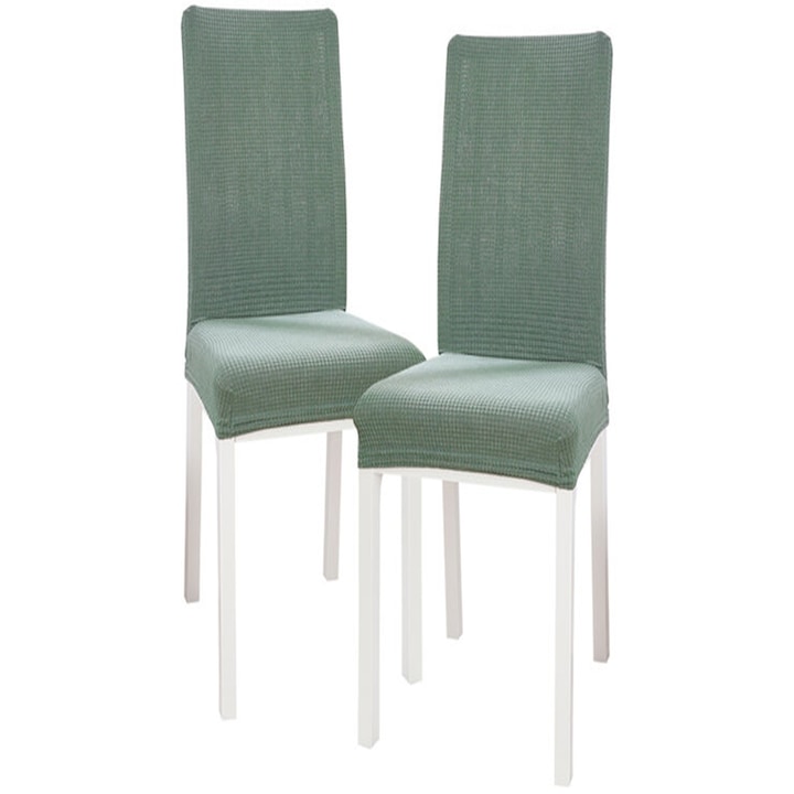 6 db-os huzat gumival székekhez, zöld, univerzális méret