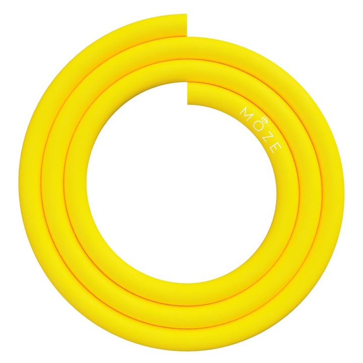 Furtun Narghilea, Moze Soft Touch, sIlicon, 1.5 m, galben