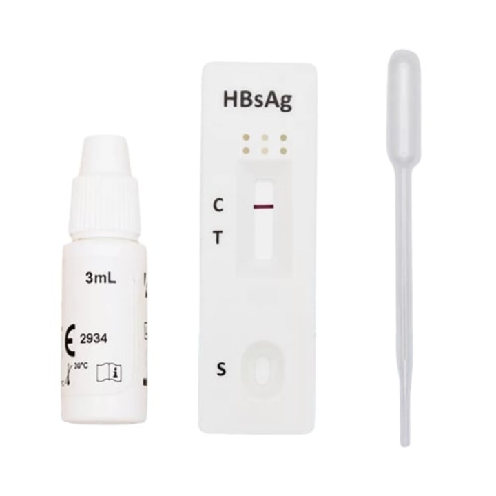 Комплект бързи тестове, 40 броя, За Хепатит B (HBsAg), От кръв