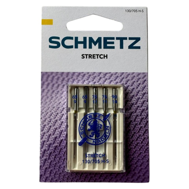 Set combinat 5 ace pentru materiale stretch Schmetz, finete ac 65-90, pentru masina de cusut