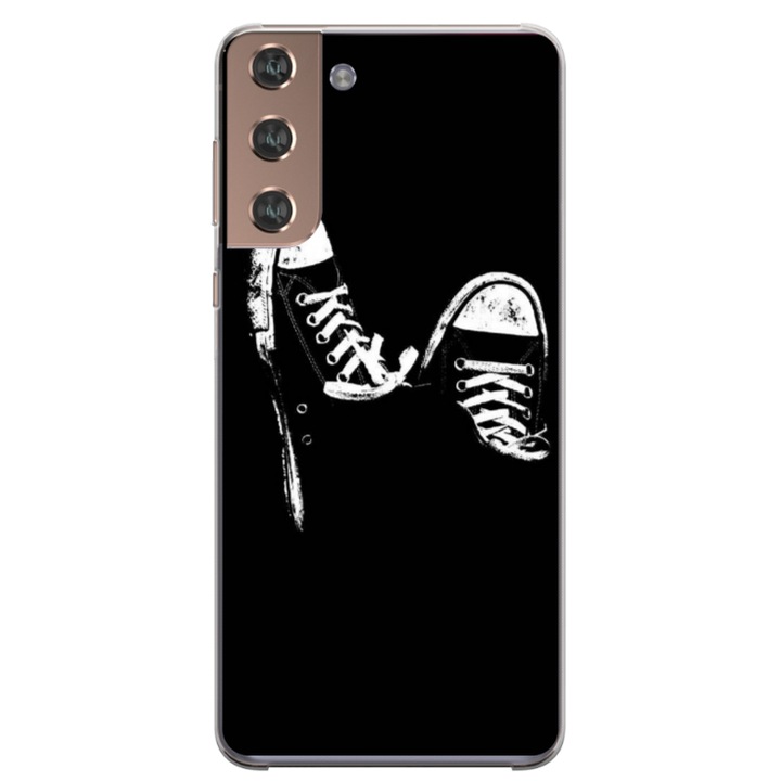 Husa personalizata HQPrint pentru Samsung Galaxy S22, model Sneakers, multicolor, S1D1M0381
