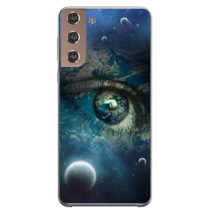 Husa personalizata HQPrint pentru Samsung Galaxy S22 Plus, model Abstract #3, multicolor, S1D1M0362
