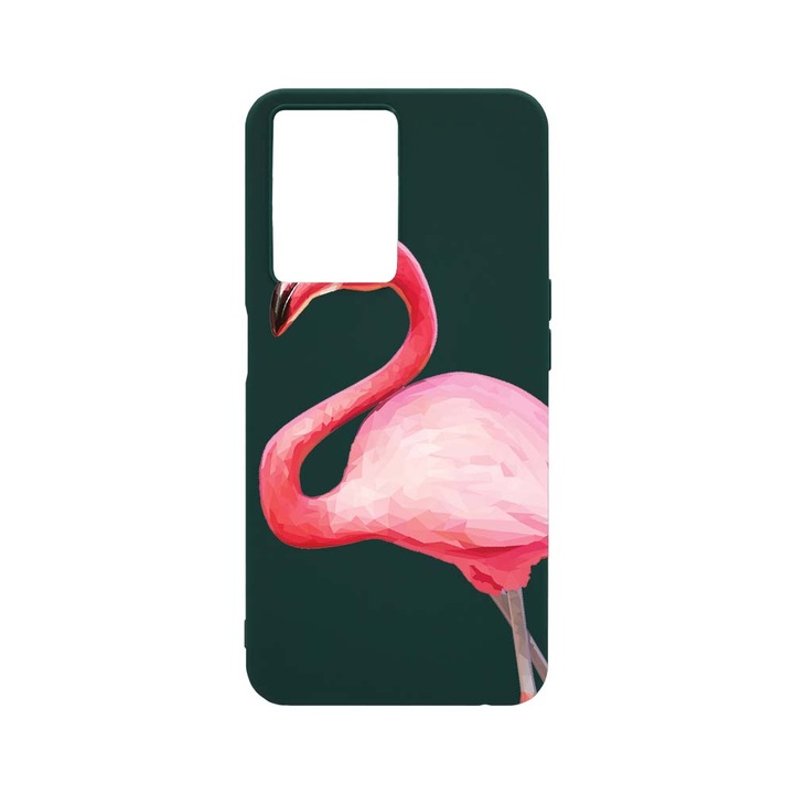 Husa BestCase® Slim SIlicon 0.8MM, Compatibila Cu OPPO A77, Flamingo, Rezistenta la uzura, FG 55