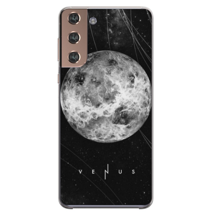 Husa personalizata HQPrint pentru Samsung Galaxy S22 Plus, model Moon, multicolor, S1D1M0212