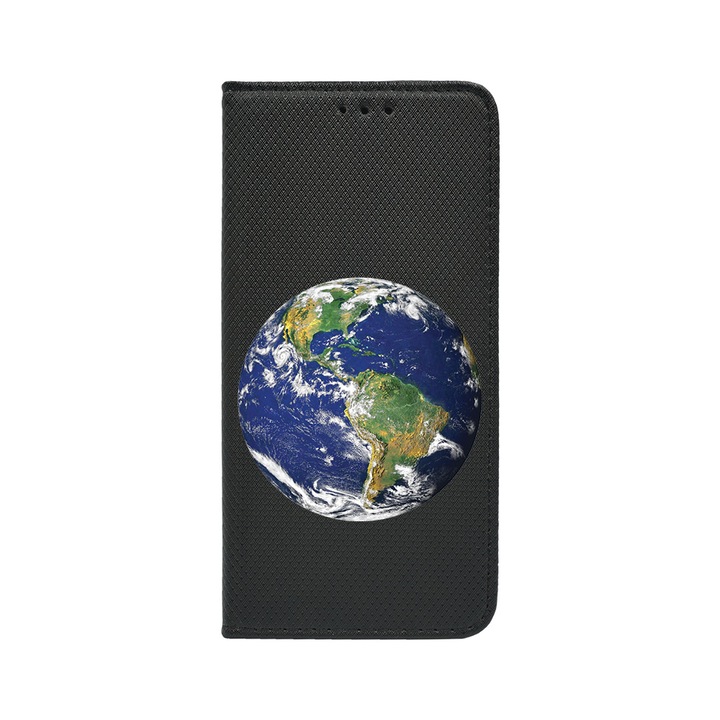 Калъф тип тефтер BestCase за OPPO Reno 8T 4G, Earth, Magnetic Flip Case, Black FLB 947