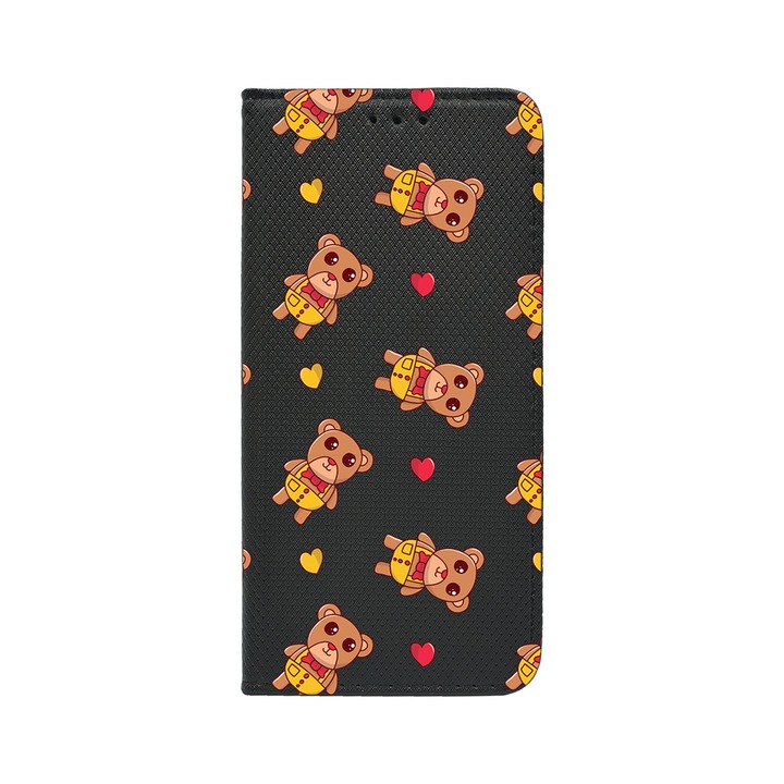 Husa BestCase® Tip Carte, Magnet Book Case, Compatibila Cu Google Pixel 8, Teddy Bear Love Pattern, Inchidere Magnetica, Buzunar Card, FLB 968