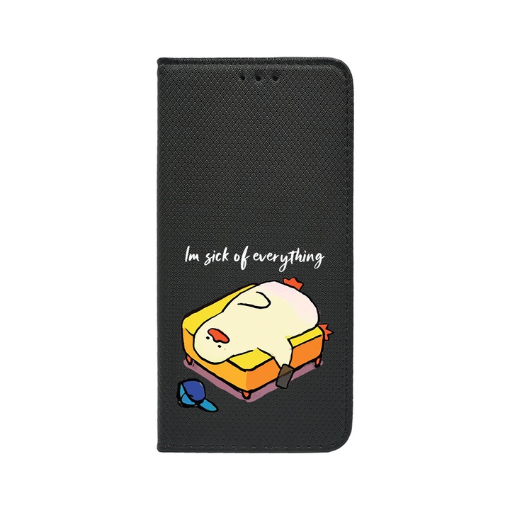Husa BestCase® Tip Carte, Flip Cover, Compatibila Cu Samsung Galaxy A05s, I'm Sick Of Everything, Inchidere Magnetica, Buzunar Card, FLB 999