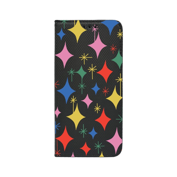 Husa BestCase® Tip Carte, Magnet Book Case, Compatibila Cu Google Pixel 8 Pro, Star Pattern, Inchidere Magnetica, Buzunar Card, FLB 988