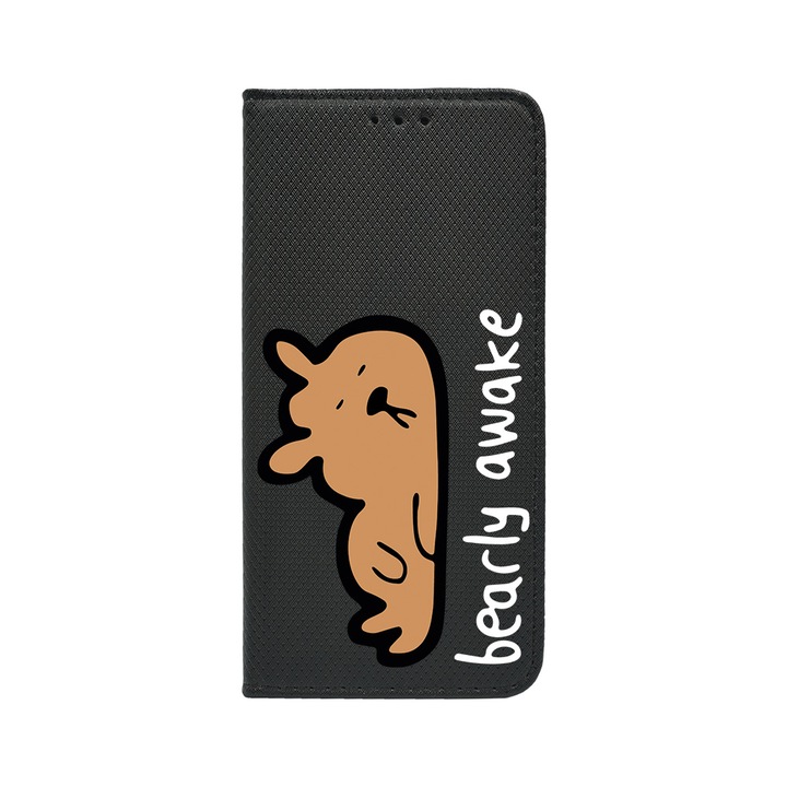 Калъф тип тефтер BestCase за OPPO Reno 8T 4G, Bearly Awake, Magnetic Flip Case, Black FLB 998