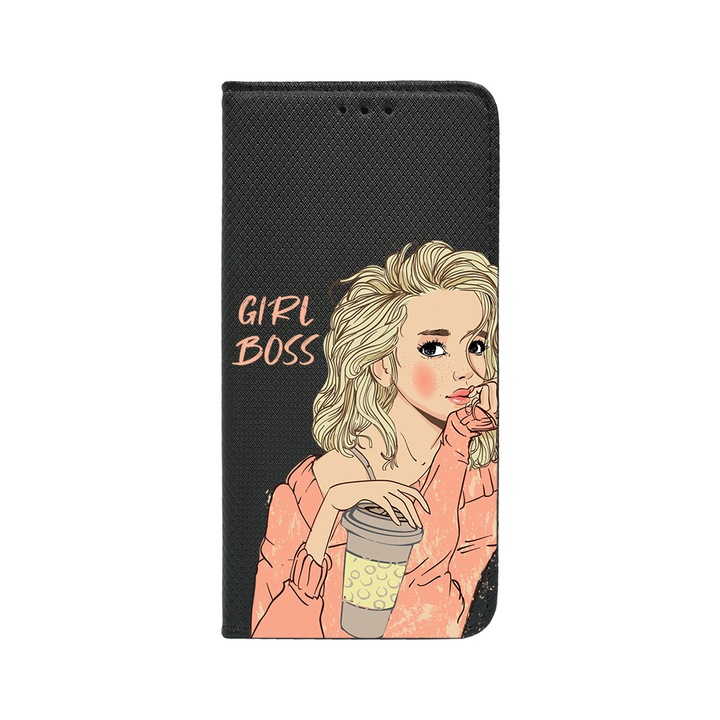 Husa BestCase® Tip Carte, Magnet Book Case, Compatibila Cu Google Pixel 8 Pro, Girl Boss, Inchidere Magnetica, Buzunar Card, FLB 1009