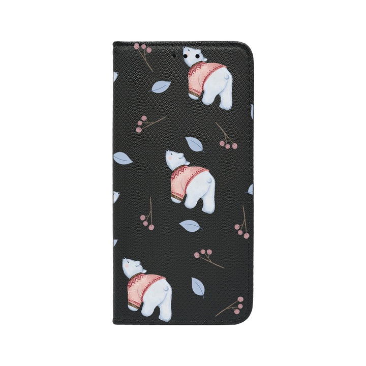 Husa BestCase® Tip Carte, Magnet Book Case, Compatibila Cu Google Pixel 8 Pro, Ice Bear Pattern, Inchidere Magnetica, Buzunar Card, FLB 969