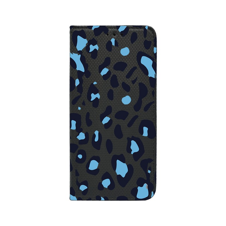 Husa BestCase® Tip Carte, Magnet Book Case, Compatibila Cu Google Pixel 8 Pro, Blue Leopard Pattern, Inchidere Magnetica, Buzunar Card, FLB 1032