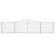 Set 5 Cosuri Gabion Zakito Europe, Fier Galvanizat, 400x50x80/100cm, Argintiu