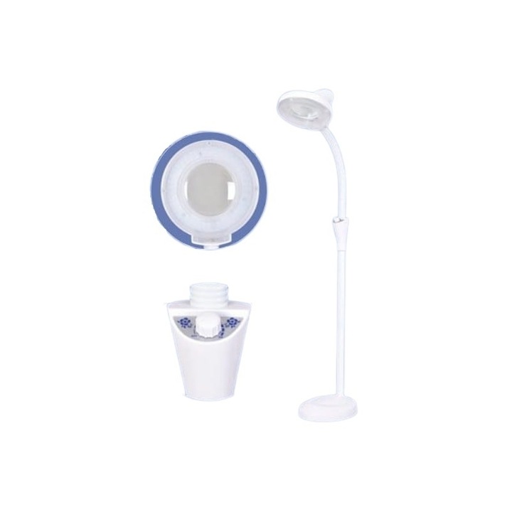 Lampa Cosmetica cu LED si Reglaj pe Intensitate Lumina, Picior Fix, Dioptrie X5