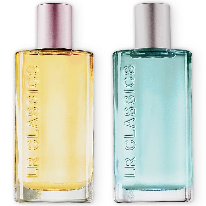 Set parfumuri LR Classics Barbados 2x50ml proaspat, exotic, floral, parfumuri femei si barbati