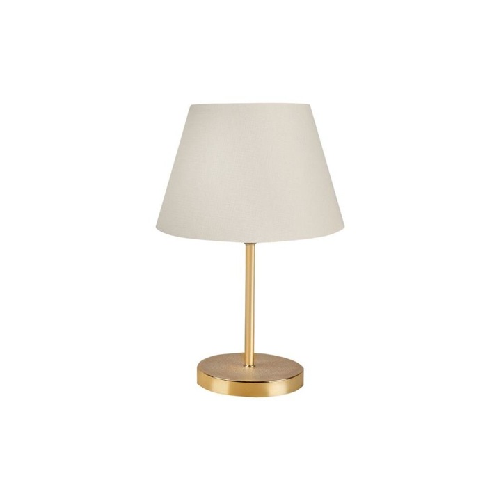 Veioza Insignio, E27, 37 x 22 cm, 780SGN1801, metal/PVC, Alb-auriu