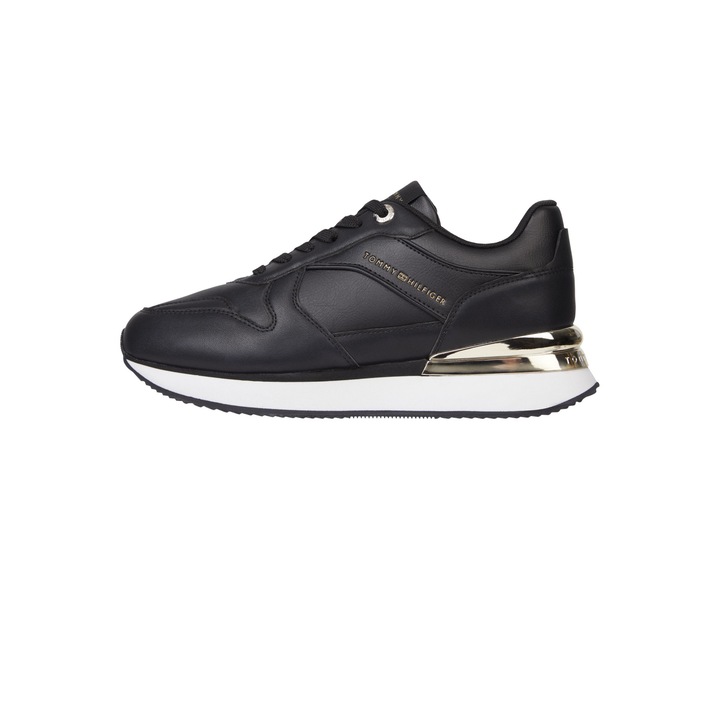 Pantofi sport dama Tommy Hilfger, negru, Negru, 37