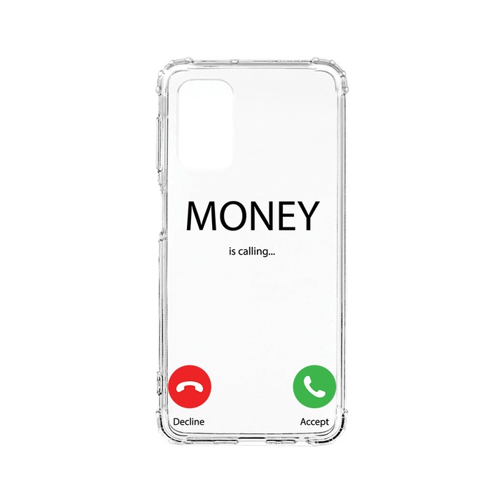 BestCase Strapabíró Anti Shock Telefontok Samsung Galaxy A52, Money Is Calling, Kamera védő, Military Grade Drop Protection, AS 986