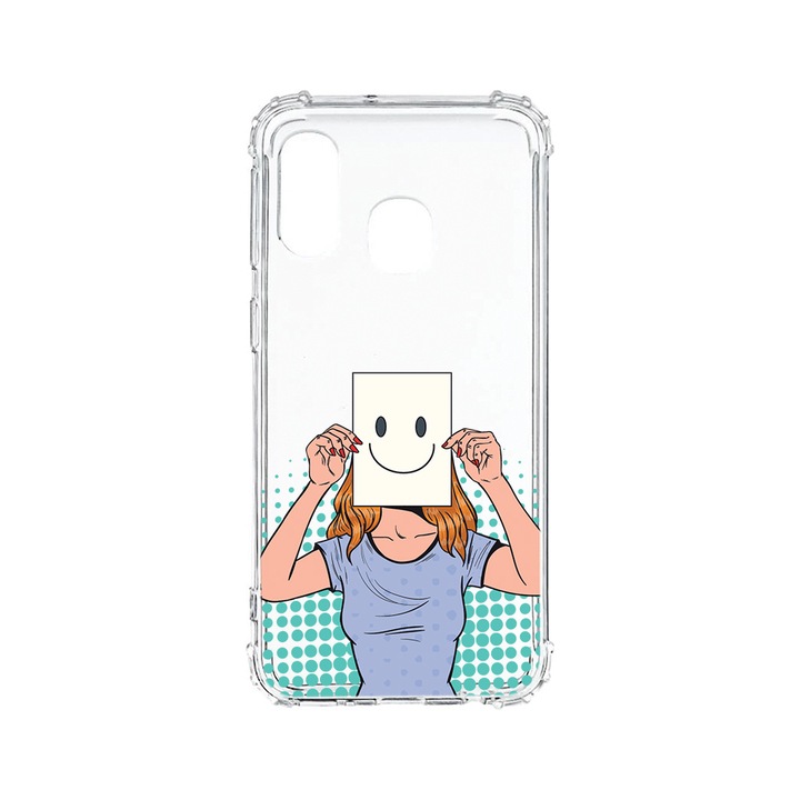BestCase Strapabíró Anti Shock Telefontok Samsung Galaxy A20e, I'm Fine, Kamera védő, Military Grade Drop Protection, AS 1011