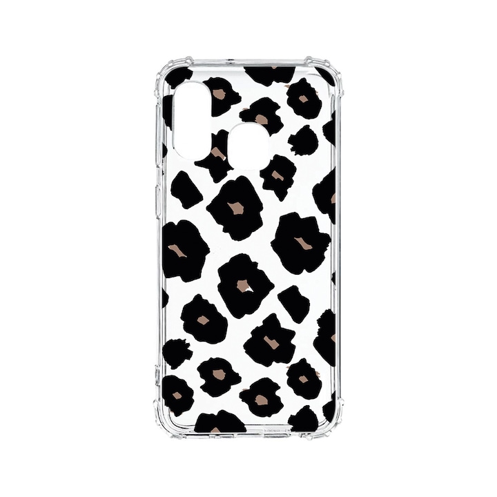 Husa BestCase® Anti Shock 1.5MM, Compatibila Cu Samsung Galaxy A40, Leopard Pattern, Rezistenta La Socuri, Protectie Camera, AS 1037