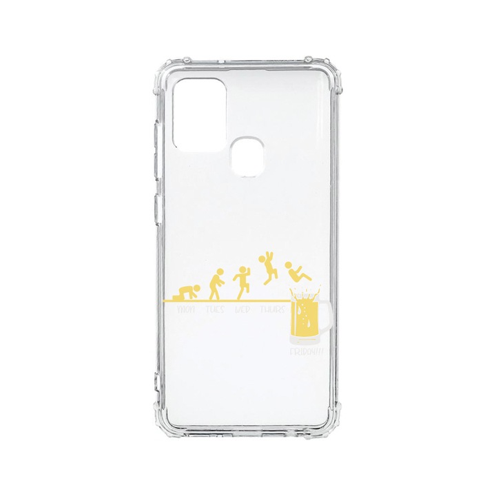 BestCase Strapabíró Anti Shock Telefontok Samsung Galaxy A21s, Friday Bear, Kamera védő, Military Grade Drop Protection, AS 1005