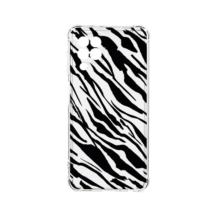BestCase Strapabíró Anti Shock Telefontok Samsung Galaxy M53 5G, Zebra Pattern, Kamera védő, Military Grade Drop Protection, AS 1059