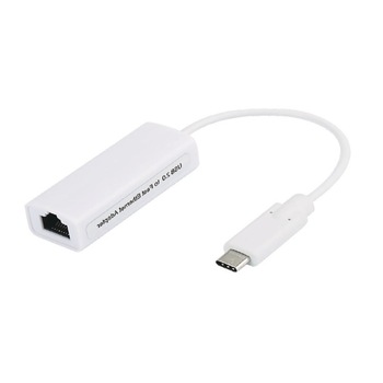 Adaptor, convertor USB-C (USB3.1) tata la Megabit LAN RJ45 Ethernet mama, alb Adaptor, convertor USB-C (USB3.1) tata la Megabit LAN RJ45 Ethernet mama, alb
