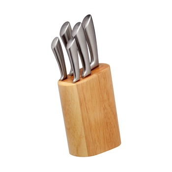 Set cutite 6 piese, argintiu - Kitchen Craft Set cutite 6 piese, argintiu - Kitchen Craft