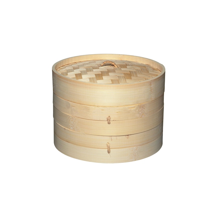 Set pentru gatit la aburi, bambus, 20 cm - Kitchen Craft