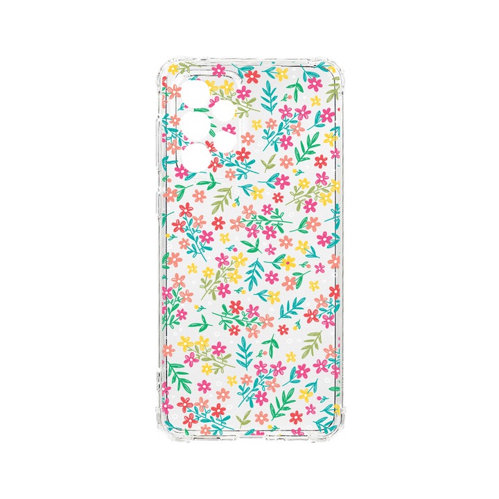 BestCase Strapabíró Anti Shock Telefontok Samsung Galaxy A23 5G, Flower Pattern, Kamera védő, Military Grade Drop Protection, AS 954