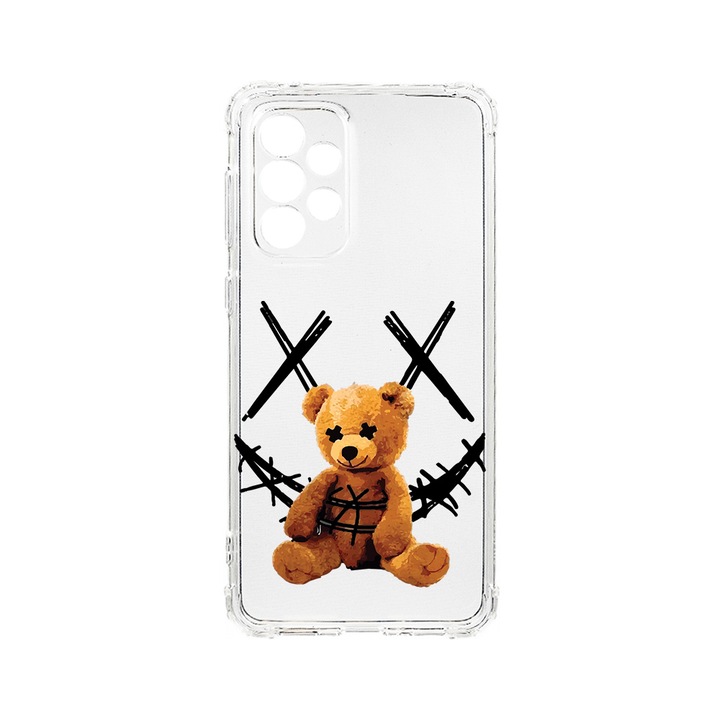 BestCase Strapabíró Anti Shock Telefontok Samsung Galaxy A33 5G, Teddy Bear Smile, Kamera védő, Military Grade Drop Protection, AS 982