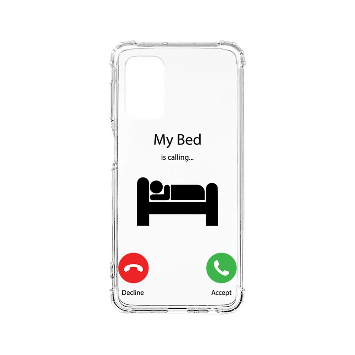 BestCase Strapabíró Anti Shock Telefontok Samsung Galaxy M32 5G, My Bed Is Calling, Kamera védő, Military Grade Drop Protection, AS 945