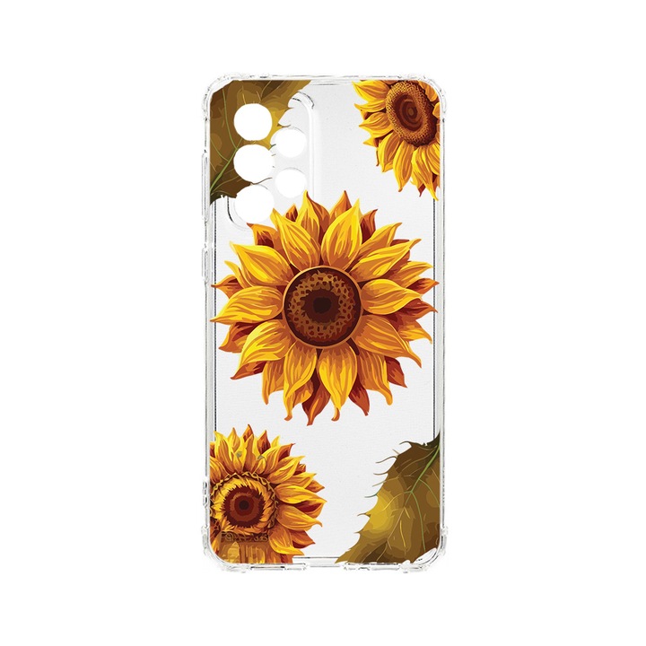 Husa BestCase® Anti Shock 1.5MM, Compatibila Cu Samsung Galaxy A53 5G, Sun Flower, Rezistenta La Socuri, Protectie Camera, AS 1070