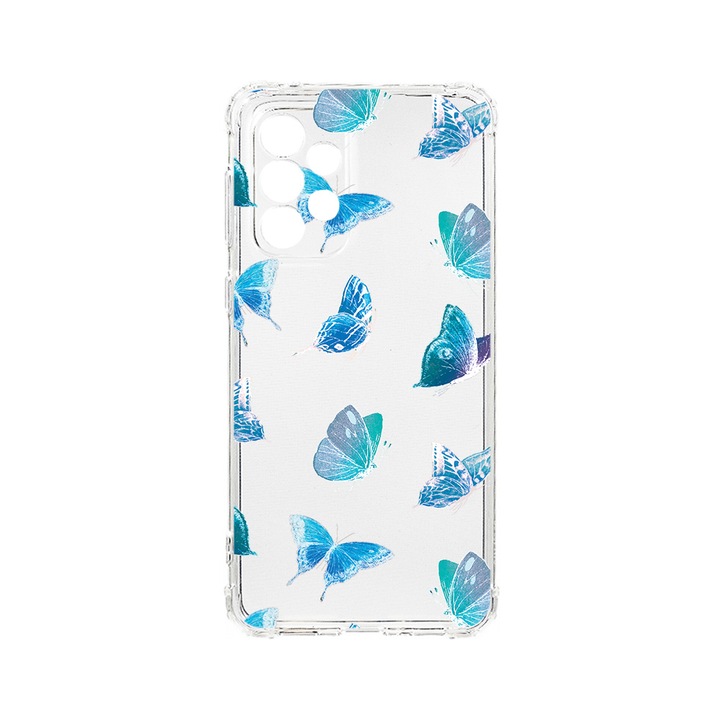 Husa BestCase® Anti Shock 1.5MM, Compatibila Cu Samsung Galaxy A53 5G, Butterfly Pattern, Rezistenta La Socuri, Protectie Camera, AS 1012