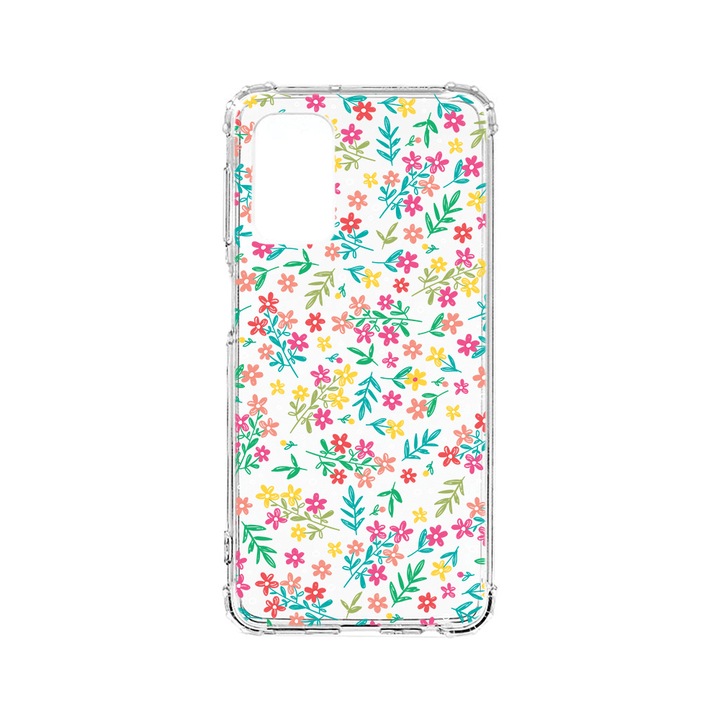 BestCase Strapabíró Anti Shock Telefontok, OPPO Reno5, Flower Pattern, Kamera védő, Military Grade Drop Protection, AS 954
