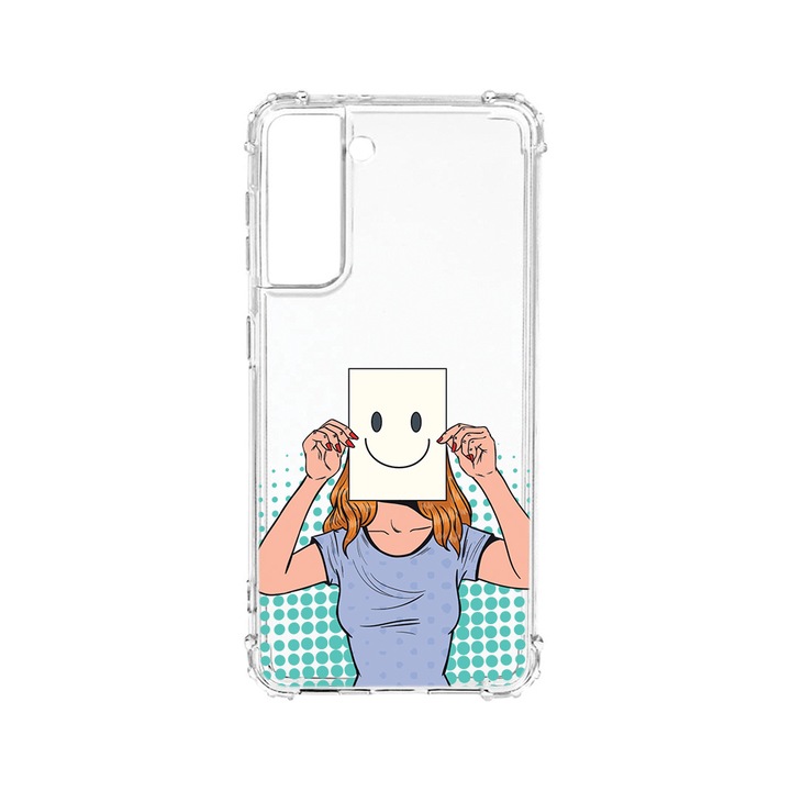 BestCase Strapabíró Anti Shock Telefontok Samsung Galaxy S21 FE, I'm Fine, Kamera védő, Military Grade Drop Protection, AS 1011