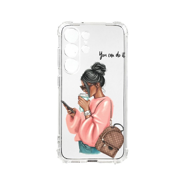 Husa BestCase® Anti Shock 1.5MM, Compatibila Cu Samsung Galaxy S23 Ultra, Shopping Girl, Rezistenta La Socuri, Protectie Camera, AS 962