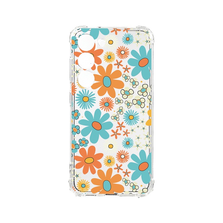Husa BestCase® Anti Shock 1.5MM, Compatibila Cu Samsung Galaxy S23 Plus, Spring Flowers, Rezistenta La Socuri, Protectie Camera, AS 967
