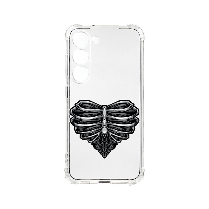 Husa BestCase® Anti Shock 1.5MM, Compatibila Cu Samsung Galaxy S23 Plus, Skeleton Heart, Rezistenta La Socuri, Protectie Camera, AS 1024