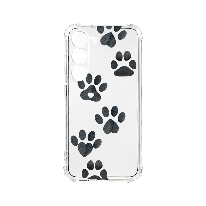 Husa BestCase® Anti Shock 1.5MM, Compatibila Cu Samsung Galaxy S23 Plus, Dog Paw, Rezistenta La Socuri, Protectie Camera, AS 1013