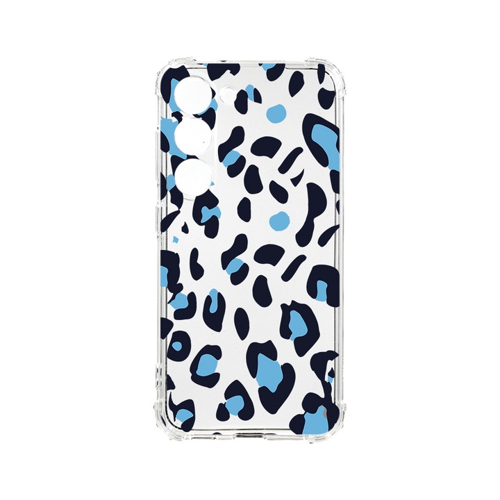 Husa BestCase® Anti Shock 1.5MM, Compatibila Cu Samsung Galaxy A54 5G, Blue Leopard Pattern, Rezistenta La Socuri, Protectie Camera, AS 1032