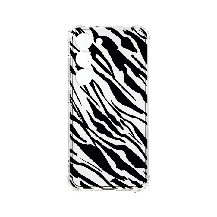 Husa BestCase® Anti Shock 1.5MM, Compatibila Cu Samsung Galaxy S23, Zebra Pattern, Rezistenta La Socuri, Protectie Camera, AS 1059