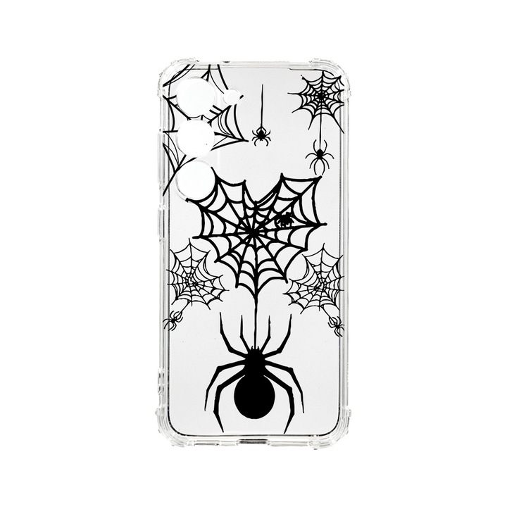 Husa BestCase® Anti Shock 1.5MM, Compatibila Cu Samsung Galaxy S23, Spider Web, Rezistenta La Socuri, Protectie Camera, AS 1036