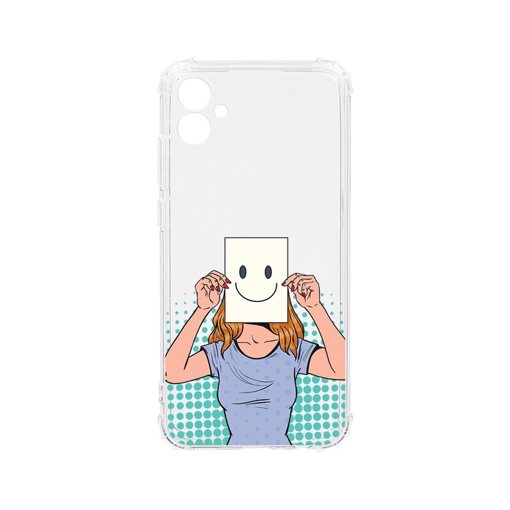 BestCase Strapabíró Anti Shock Telefontok Samsung Galaxy A04e 4G, I'm Fine, Kamera védő, Military Grade Drop Protection, AS 1011