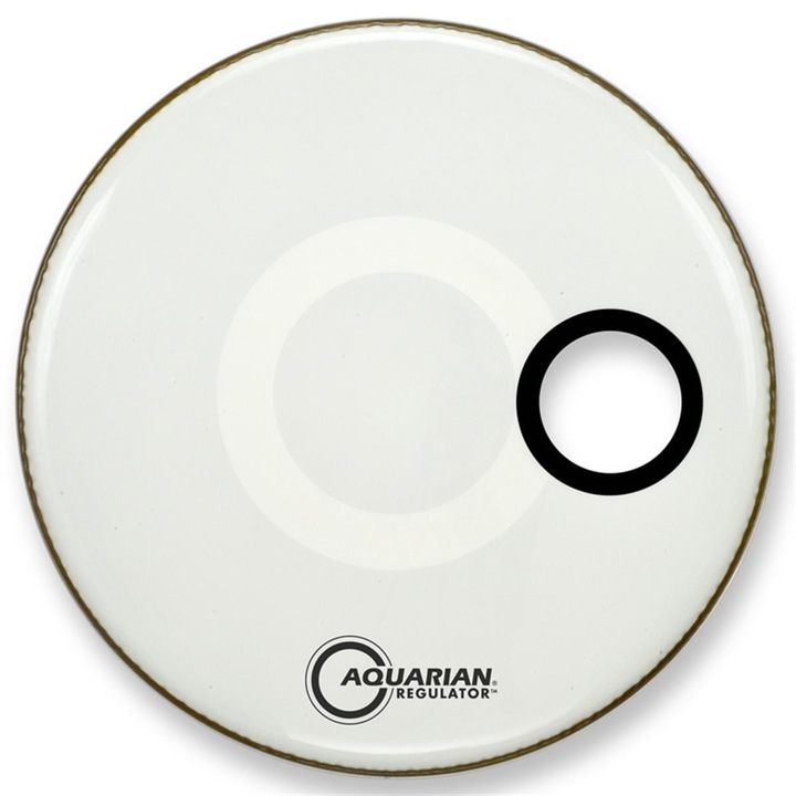 Fata toba cu orificiu, AQUARIAN, Alb 22"