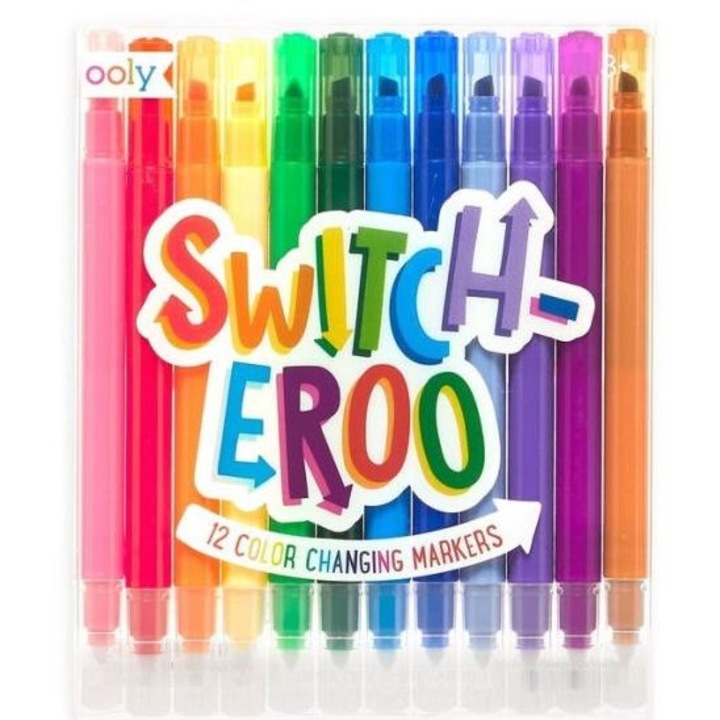 Carioci de schimbare a culorii, Switch-Eroo - set de 12 buc