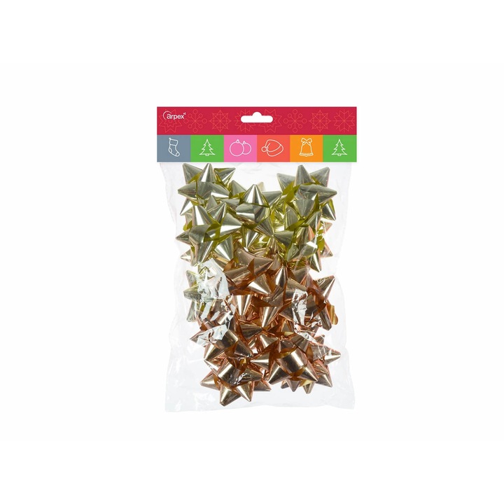 Set 16 accesorii autoadezive, 7 cm, Auriu