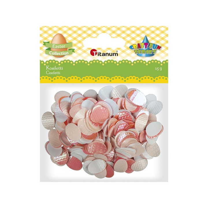 Konfetti, titán, 15 g, rózsaszín