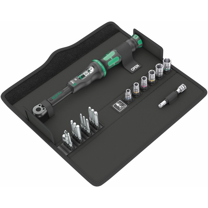 Динамометричен ключ, Wera, 1/4'', 2,5-25 NM, черен