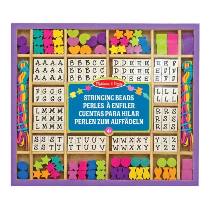 Set de margele, Melissa & Doug, Varsta 4 ani+, Multicolor